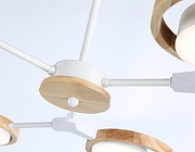 Люстра на штанге Ambrella Light FL FL51615 цвет плафона/подвески Белый, Бежевый, цвет арматуры Белый, Коричневый-5