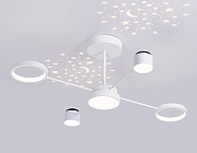 Люстра на штанге Ambrella Light FL FL51631 цвет плафона/подвески Белый, цвет арматуры Белый-1