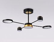 Люстра на штанге Ambrella Light FL FL51632 цвет плафона/подвески Черный, цвет арматуры Золото, Черный-8