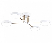 Люстра на штанге Ambrella Light FL FL516331 цвет плафона/подвески Белый, Золото, цвет арматуры Белый, Золото