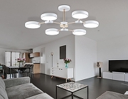 Люстра на штанге Ambrella Light FL FL516333 цвет плафона/подвески Белый, Золото, цвет арматуры Белый, Золото-7