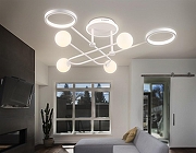 Люстра на штанге Ambrella Light FL FL66229 цвет плафона/подвески Белый, цвет арматуры Белый-10