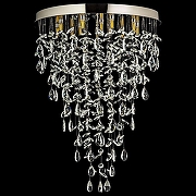 Люстра на штанге Arti Lampadari Flusso Nickel Flusso H 1.4.55.638 N цвет плафона/подвески Прозрачный, цвет арматуры Никель