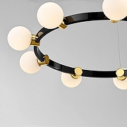 Люстра Imperiumloft FLAMB FLAMB01 цвет плафона/подвески Белый, цвет арматуры Золото, Черный-1