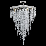 Люстра на штанге Arti Lampadari Flusso Nickel Flusso H 1.4.45.105 N цвет плафона/подвески Прозрачный, цвет арматуры Никель-1