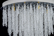 Люстра на штанге Arti Lampadari Flusso Nickel Flusso H 1.4.55.105 N цвет плафона/подвески Прозрачный, цвет арматуры Никель-2
