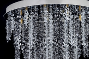 Люстра на штанге Arti Lampadari Flusso Nickel Flusso H 1.4.55.106 N цвет плафона/подвески Прозрачный, цвет арматуры Никель-2