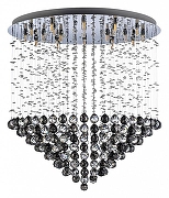 Люстра на штанге Arti Lampadari Flusso Nickel Flusso H 1.4.80.517 N цвет плафона/подвески Прозрачный, цвет арматуры Никель
