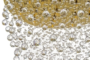 Люстра Arti Lampadari Flusso H Flusso H 1.4.80.615 G цвет плафона/подвески Прозрачный, цвет арматуры Золото-2