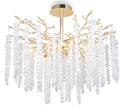 Люстра на штанге Freya Mineral FR1010CL-08G цвет золото