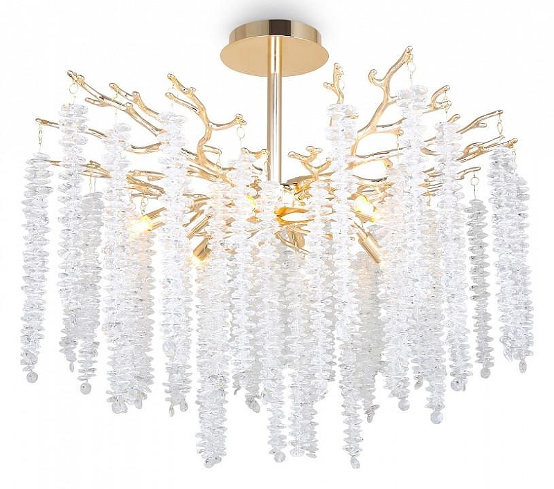 Люстра на штанге Freya Mineral FR1010CL-08G 