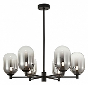 Люстра на штанге Freya Tesse FR1011PL-06B цвет плафона/подвески Светло-серый, цвет арматуры Черный