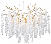 Люстра Freya Mineral FR1010PL-08G цвет плафона/подвески Прозрачный, цвет арматуры Золото