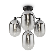 Люстра на штанге Freya Tesse FR1011PL-04B цвет черный-1