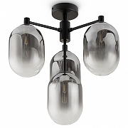 Люстра на штанге Freya Tesse FR1011PL-04B цвет плафона/подвески Светло-серый, цвет арматуры Черный