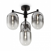 Люстра на штанге Freya Tesse FR1011PL-04B цвет плафона/подвески Светло-серый, цвет арматуры Черный-2