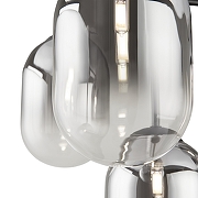 Люстра на штанге Freya Tesse FR1011PL-04B цвет плафона/подвески Светло-серый, цвет арматуры Черный-3