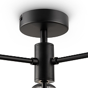 Люстра на штанге Freya Tesse FR1011PL-04B цвет плафона/подвески Светло-серый, цвет арматуры Черный-4