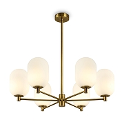 Люстра на штанге Freya Sharlot FR1012PL-06BS цвет латунь-1