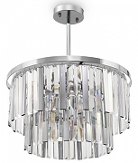 Люстра на штанге Freya Viviane FR11001PL-08CH цвет плафона/подвески Прозрачный, цвет арматуры Хром