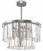 Люстра на штанге Freya Viviane FR11001PL-08CH цвет плафона/подвески Прозрачный, цвет арматуры Хром-1