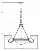 Люстра Freya Herbert FR2012-PL-06-BZ цвет плафона/подвески Белый, цвет арматуры Бронза-4