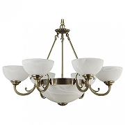 Люстра Freya Herbert FR2012-PL-09-BZ цвет плафона/подвески Белый, цвет арматуры Бронза