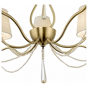 Люстра Freya Madeline FR2019PL-07BS цвет плафона/подвески Бежевый, цвет арматуры Латунь-2