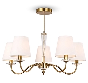 Люстра на штанге Freya Osborn FR2027PL-05BS цвет латунь, неокрашенный