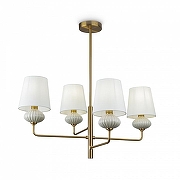 Люстра на штанге Freya Ceramics FR2029PL-04BS цвет плафона/подвески Белый, цвет арматуры Белый, Латунь-3