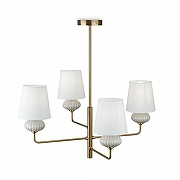 Люстра на штанге Freya Ceramics FR2029PL-04BS цвет плафона/подвески Белый, цвет арматуры Белый, Латунь-4