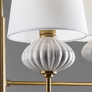 Люстра на штанге Freya Ceramics FR2029PL-04BS цвет плафона/подвески Белый, цвет арматуры Белый, Латунь-6