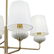 Люстра на штанге Freya Ceramics FR2029PL-04BS цвет плафона/подвески Белый, цвет арматуры Белый, Латунь-9