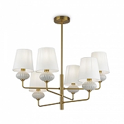 Люстра на штанге Freya Ceramics FR2029PL-06BS цвет плафона/подвески Белый, цвет арматуры Белый, Латунь-3