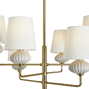 Люстра на штанге Freya Ceramics FR2029PL-06BS цвет плафона/подвески Белый, цвет арматуры Белый, Латунь-8