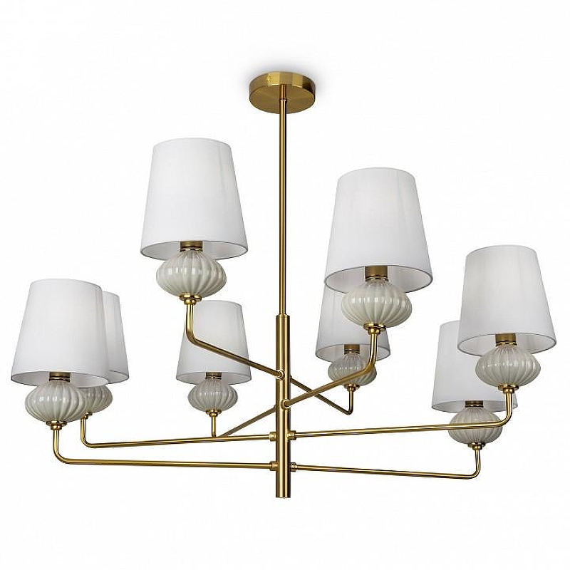 Люстра на штанге Freya Ceramics FR2029PL-08BS 