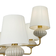 Люстра на штанге Freya Ceramics FR2029PL-08BS цвет плафона/подвески Белый, цвет арматуры Белый, Латунь-9