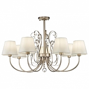 Люстра на штанге Freya Vanda FR2030CL-07G цвет плафона/подвески Бежевый, Прозрачный, цвет арматуры Золото