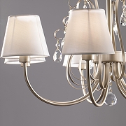 Люстра на штанге Freya Vanda FR2030CL-07G цвет плафона/подвески Бежевый, Прозрачный, цвет арматуры Золото-2