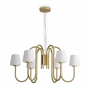 Люстра Freya Jade FR2039PL-06G цвет плафона/подвески Белый, цвет арматуры Золото-1