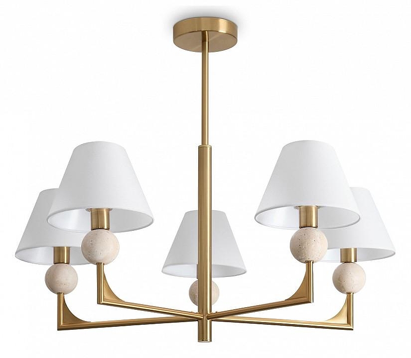 Люстра на штанге Freya Riley FR2043CL-05BS 