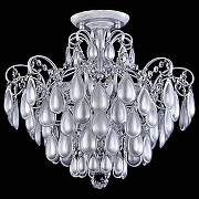 Люстра на штанге Freya Chabrol FR2302CL-04S цвет серебро белое-2