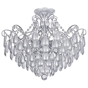 Люстра на штанге Freya Chabrol FR2302CL-06S цвет серебро белое