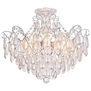 Люстра на штанге Freya Chabrol FR2302CL-06S цвет серебро белое-1