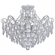 Люстра на штанге Freya Chabrol FR2302CL-06S цвет плафона/подвески Прозрачный, Серебро, цвет арматуры Серебро