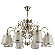 Люстра Freya Driana FR2405-PL-08-BZ цвет плафона/подвески Бежевый, Прозрачный, цвет арматуры Бронза, Прозрачный-1