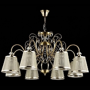 Люстра Freya Driana FR2405-PL-08-BZ цвет плафона/подвески Бежевый, Прозрачный, цвет арматуры Бронза, Прозрачный-2