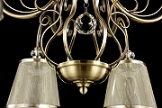 Люстра Freya Driana FR2405-PL-08-BZ цвет плафона/подвески Бежевый, Прозрачный, цвет арматуры Бронза, Прозрачный-4