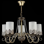 Люстра Freya Sherborne FR2563-PL-05-BZ цвет плафона/подвески Белый, цвет арматуры Бронза-2