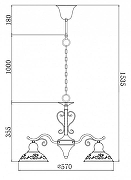 Люстра Freya Benoit FR2566-PL-03-WG цвет плафона/подвески Бежевый, цвет арматуры Бежевый-8